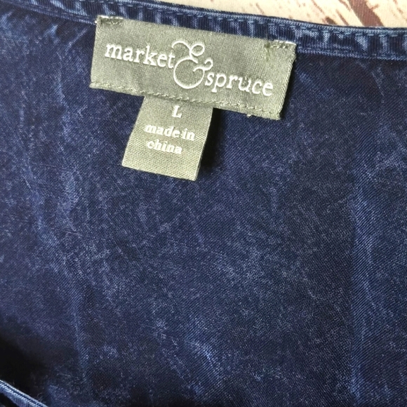 Market & Spruce Embroidered Navy Blue Tunic - Picture 4 of 5
